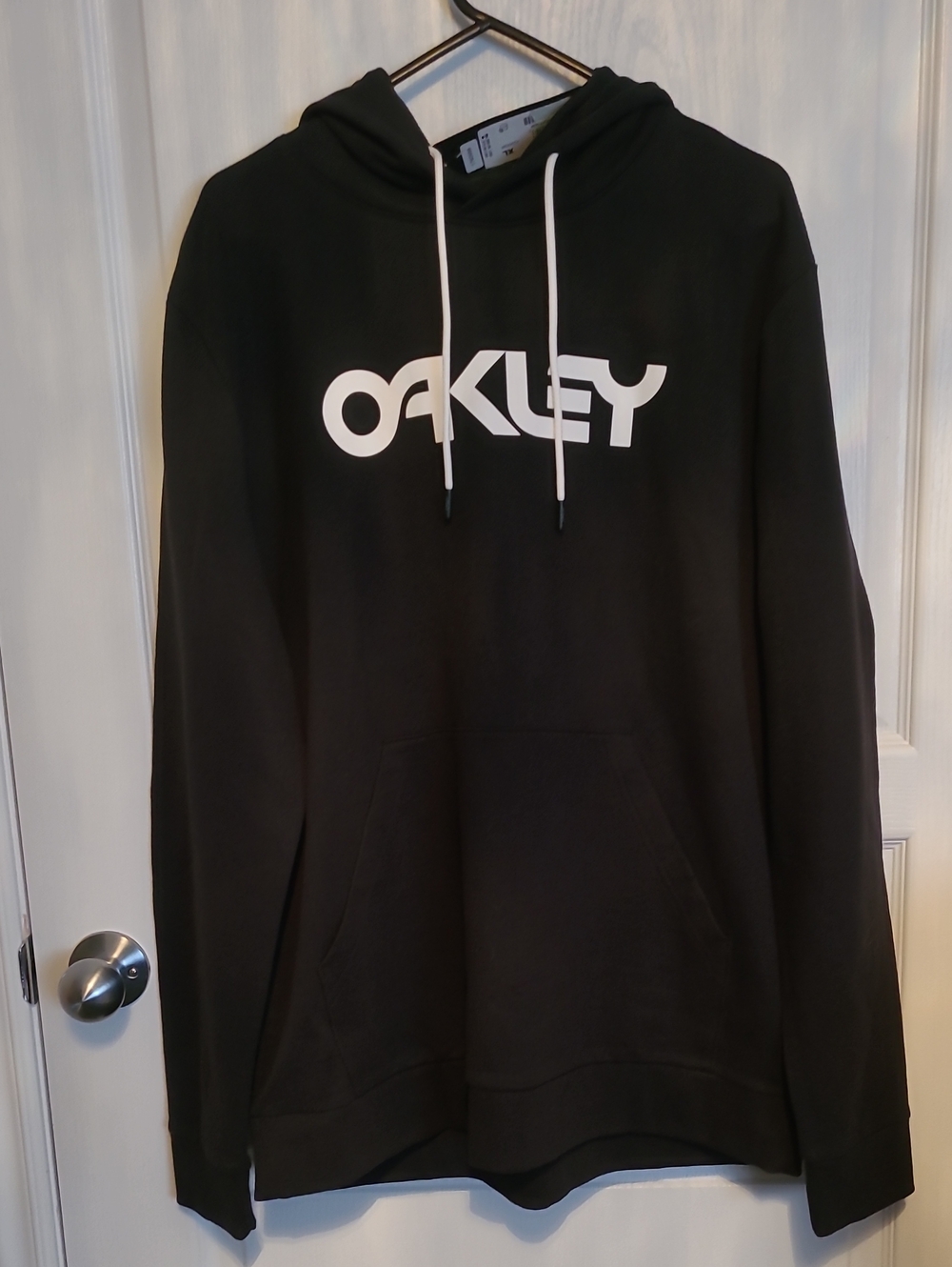Oakley Black Hoodie with White Logo